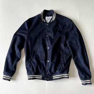 Zara Suede Bomber Jacket